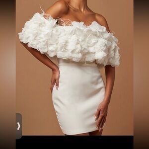 Off the shoulder bridal dress. Worn once.